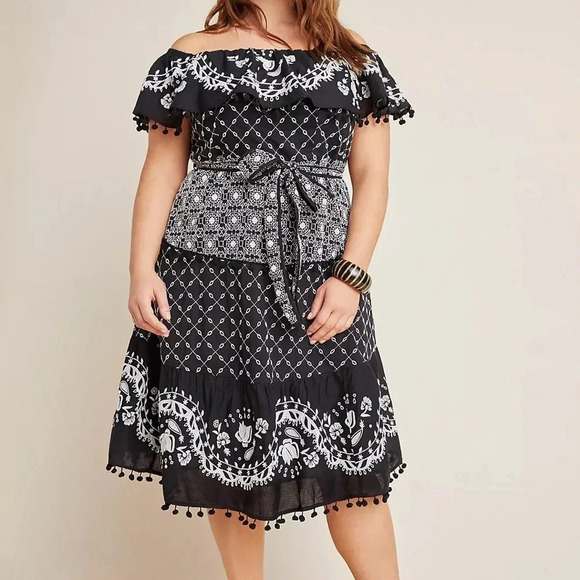 Anthropologie Marisol Off-The-Shoulder Dress - Picture 3 of 16